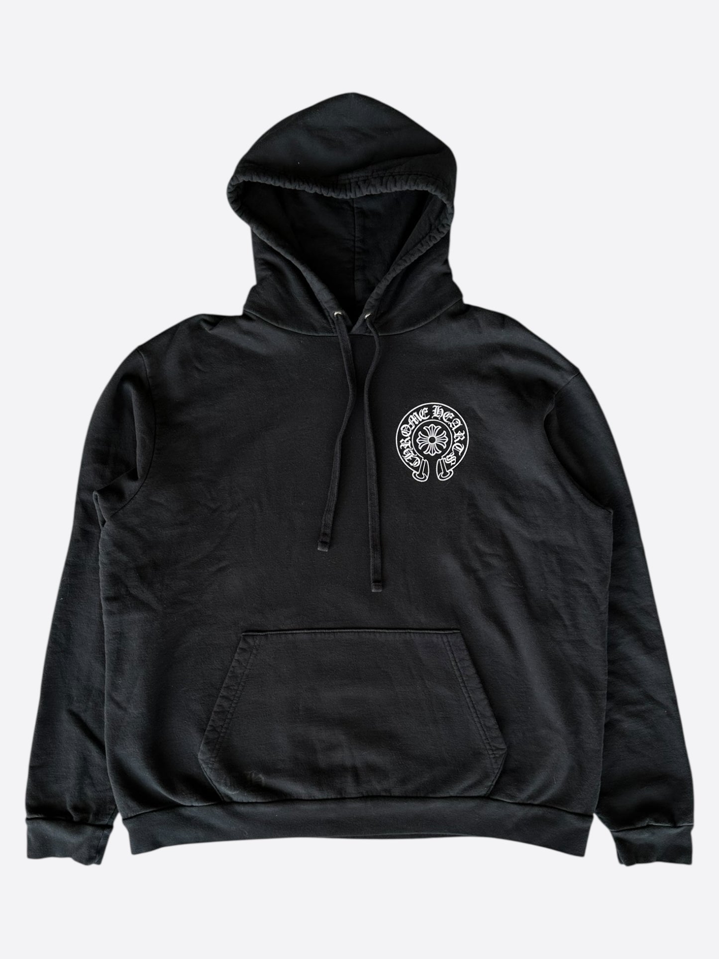 Chrome Hearts Black & White Las Vegas Horseshoe Logo Hoodie