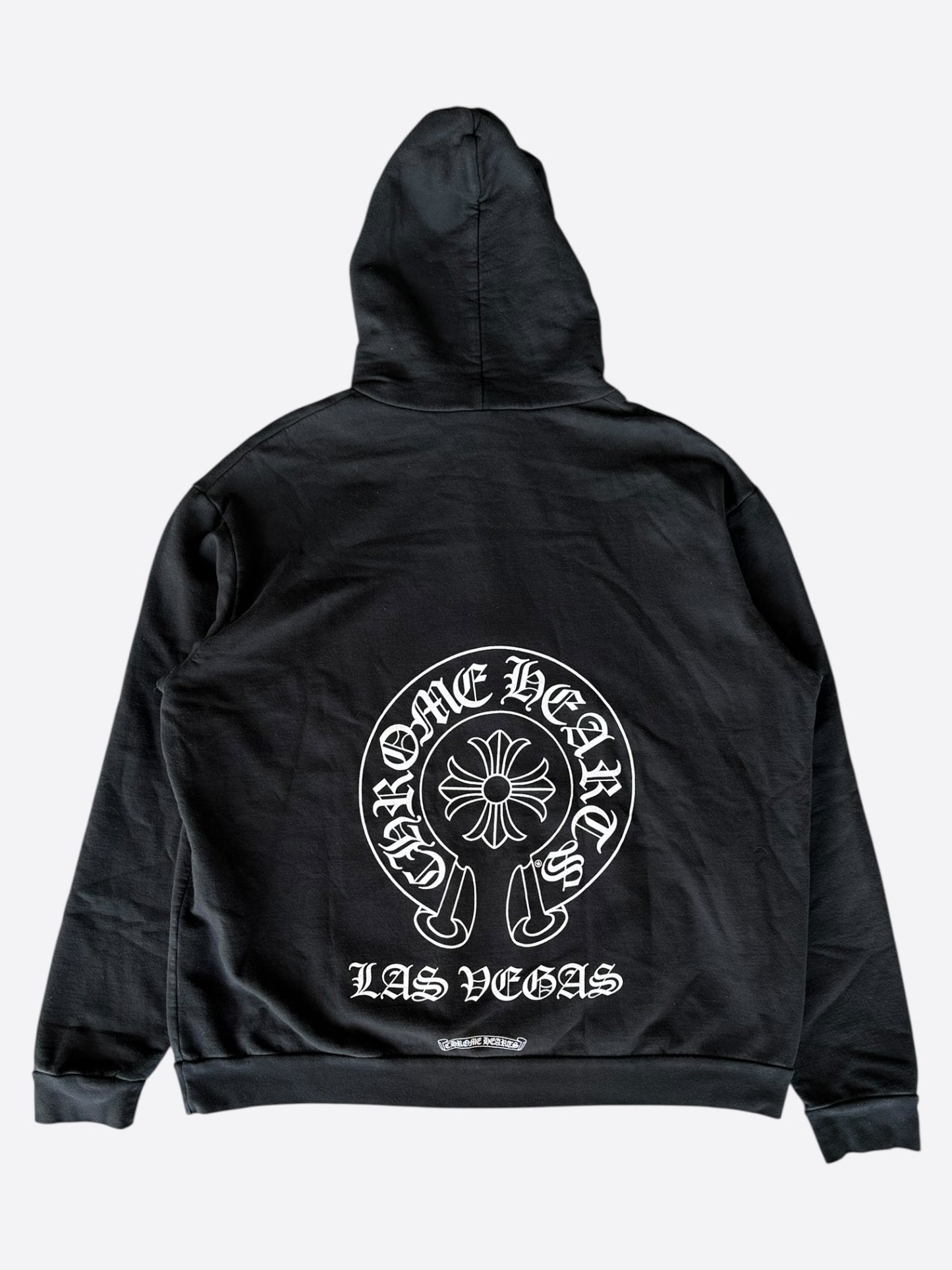 Chrome Hearts Black & White Las Vegas Horseshoe Logo Hoodie