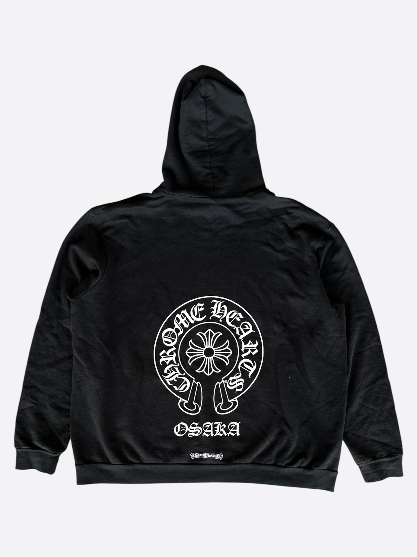 Chrome Hearts Black & White Osaka Horseshoe Logo Hoodie