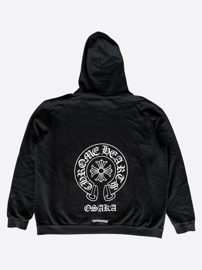 Chrome Hearts Black & White Osaka Horseshoe Logo Hoodie