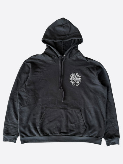 Chrome Hearts Black & White Osaka Horseshoe Logo Hoodie