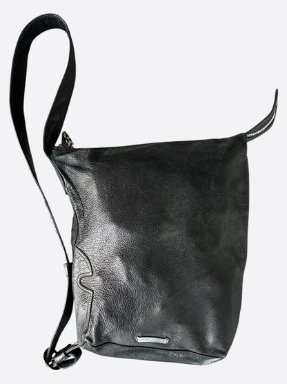 Chrome Hearts Black Lelo Cross Patch Messenger Bag