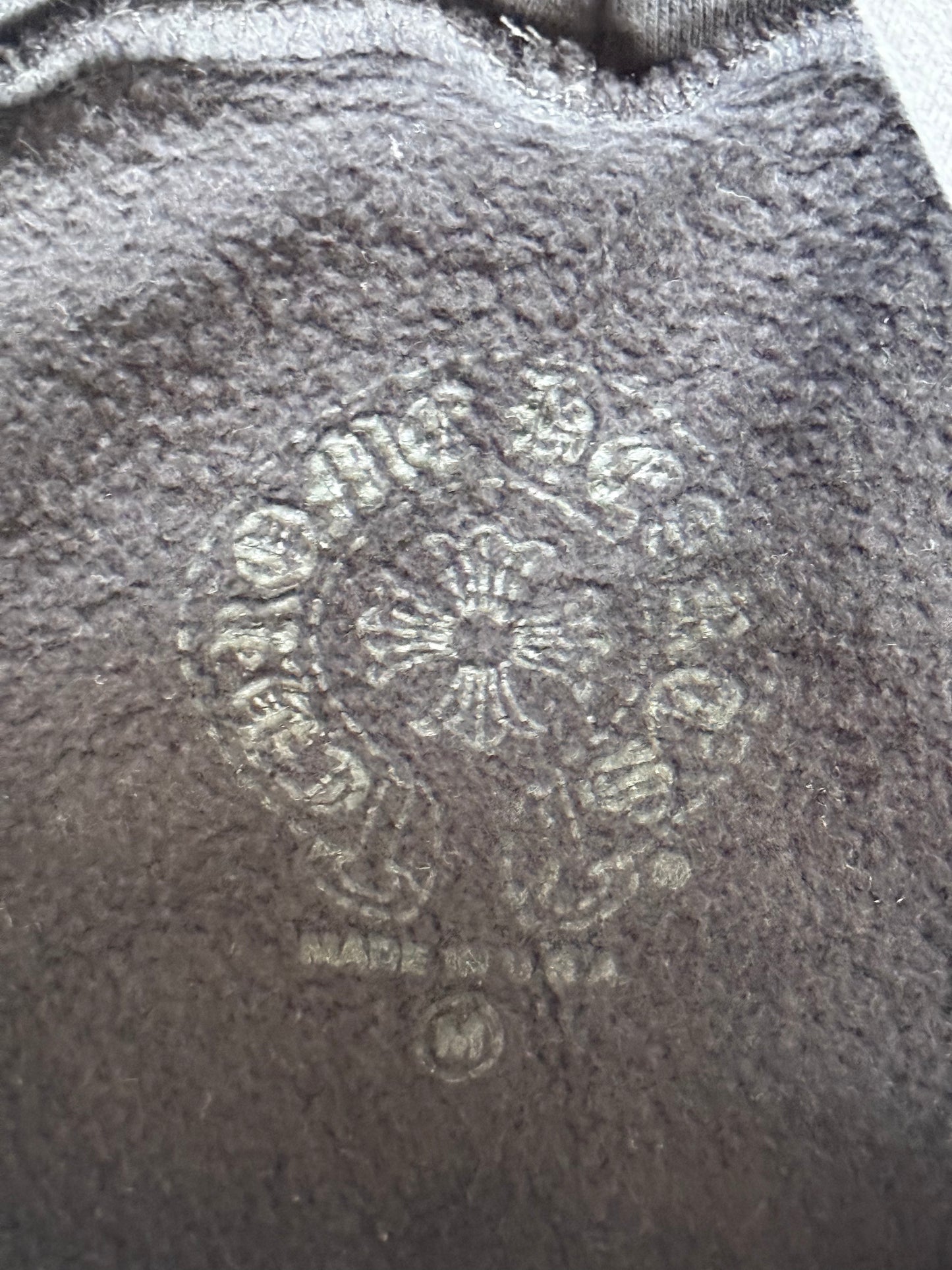 Chrome Hearts Black & Purple Dagger Script Logo Hoodie