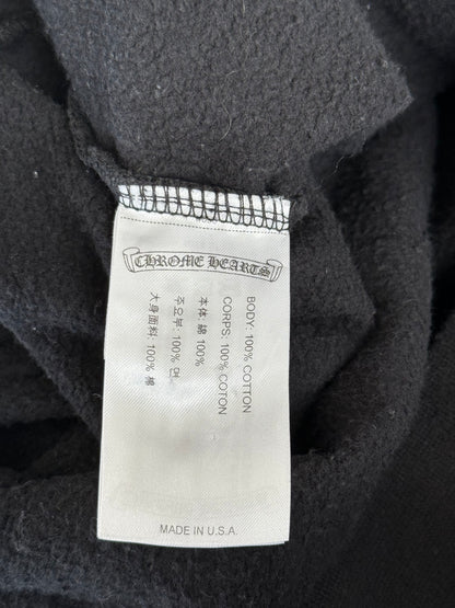 Chrome Hearts Black & Purple Dagger Script Logo Hoodie