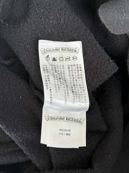 Chrome Hearts Black & Purple Dagger Script Logo Hoodie