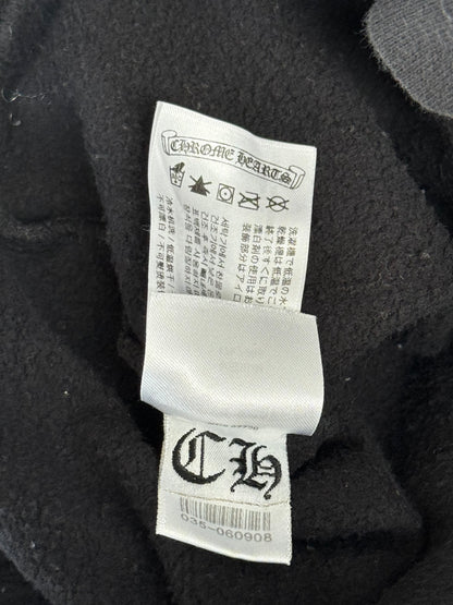 Chrome Hearts Black & Purple Dagger Script Logo Hoodie