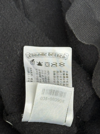 Chrome Hearts Black & Purple Dagger Script Logo Hoodie