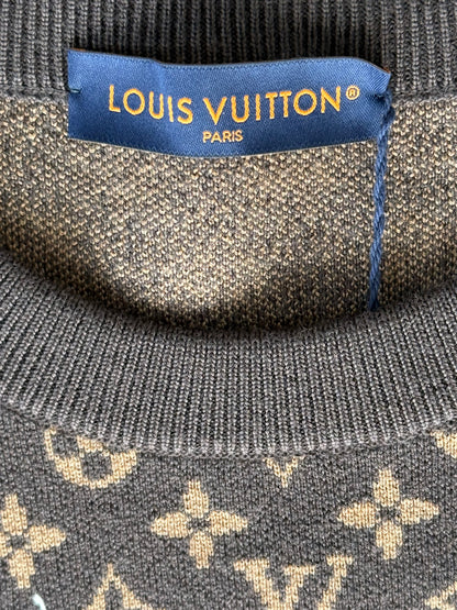 Louis Vuitton Brown & White To Do List Monogram Sweater