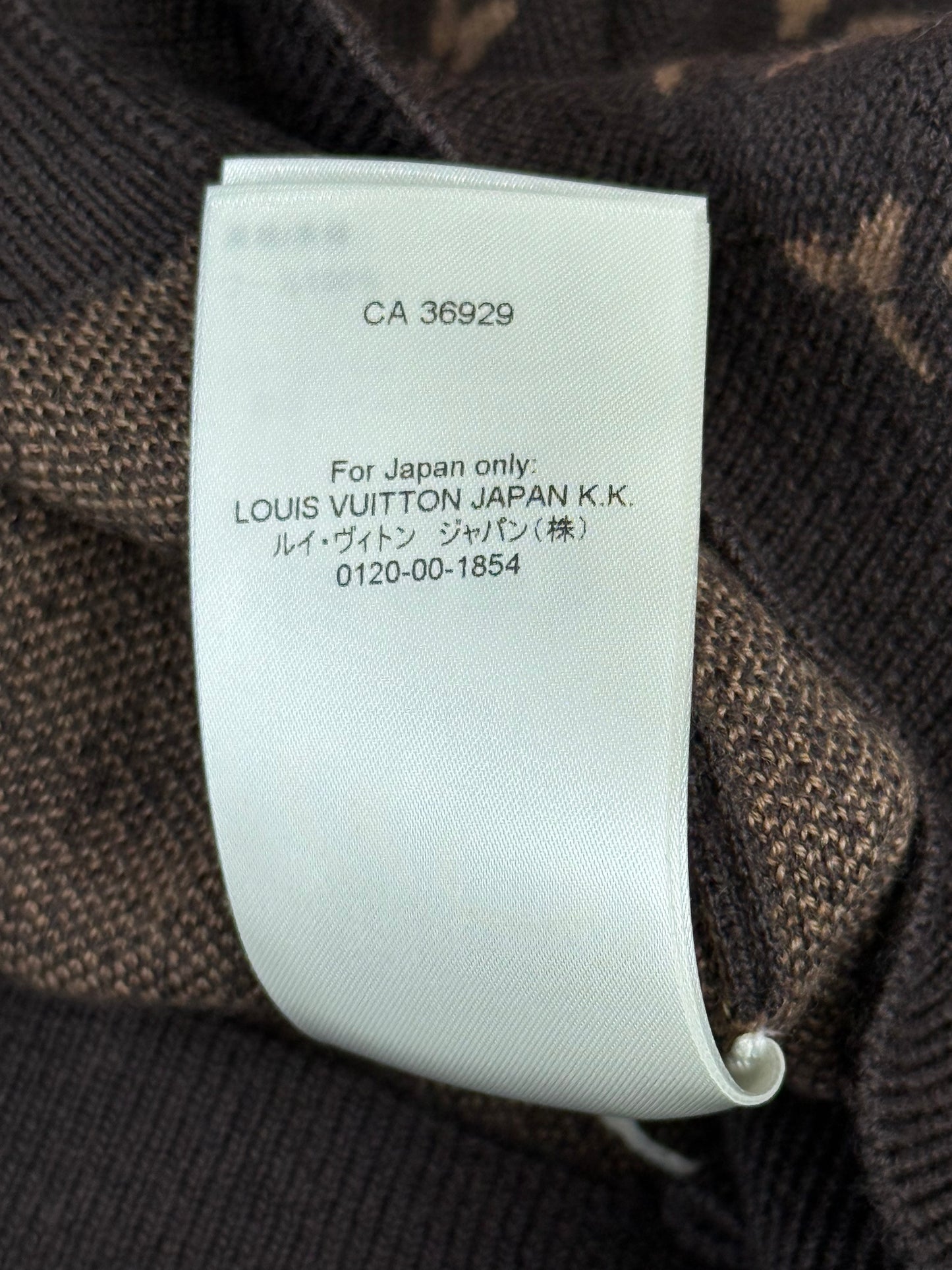 Louis Vuitton Brown & White To Do List Monogram Sweater