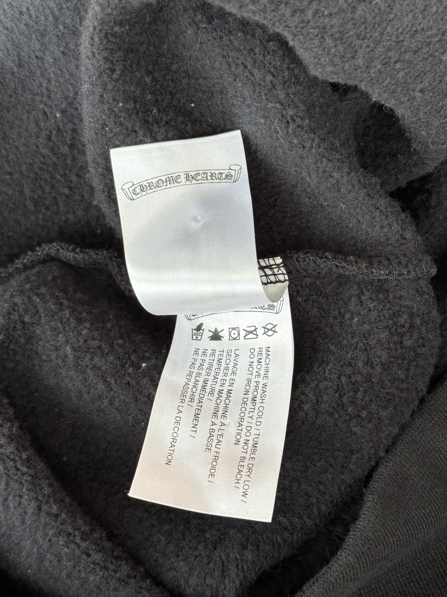 Chrome Hearts Black & Bronze Script Logo Hoodie