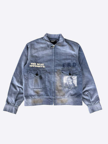 Enfants Riches Deprimes Faded Navy & White Young Wasp Jacket