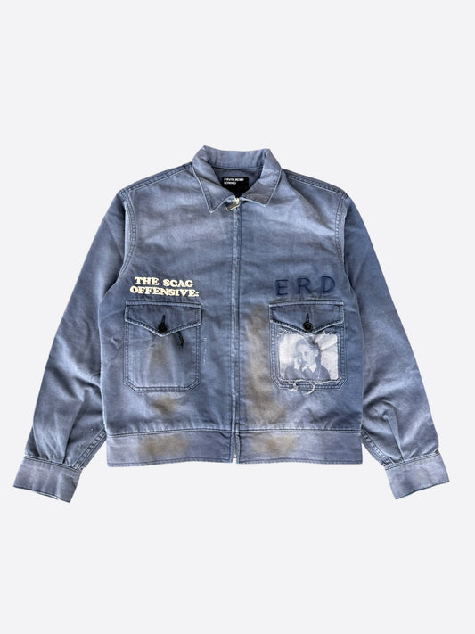 Enfants Riches Deprimes Faded Navy & White Young Wasp Jacket