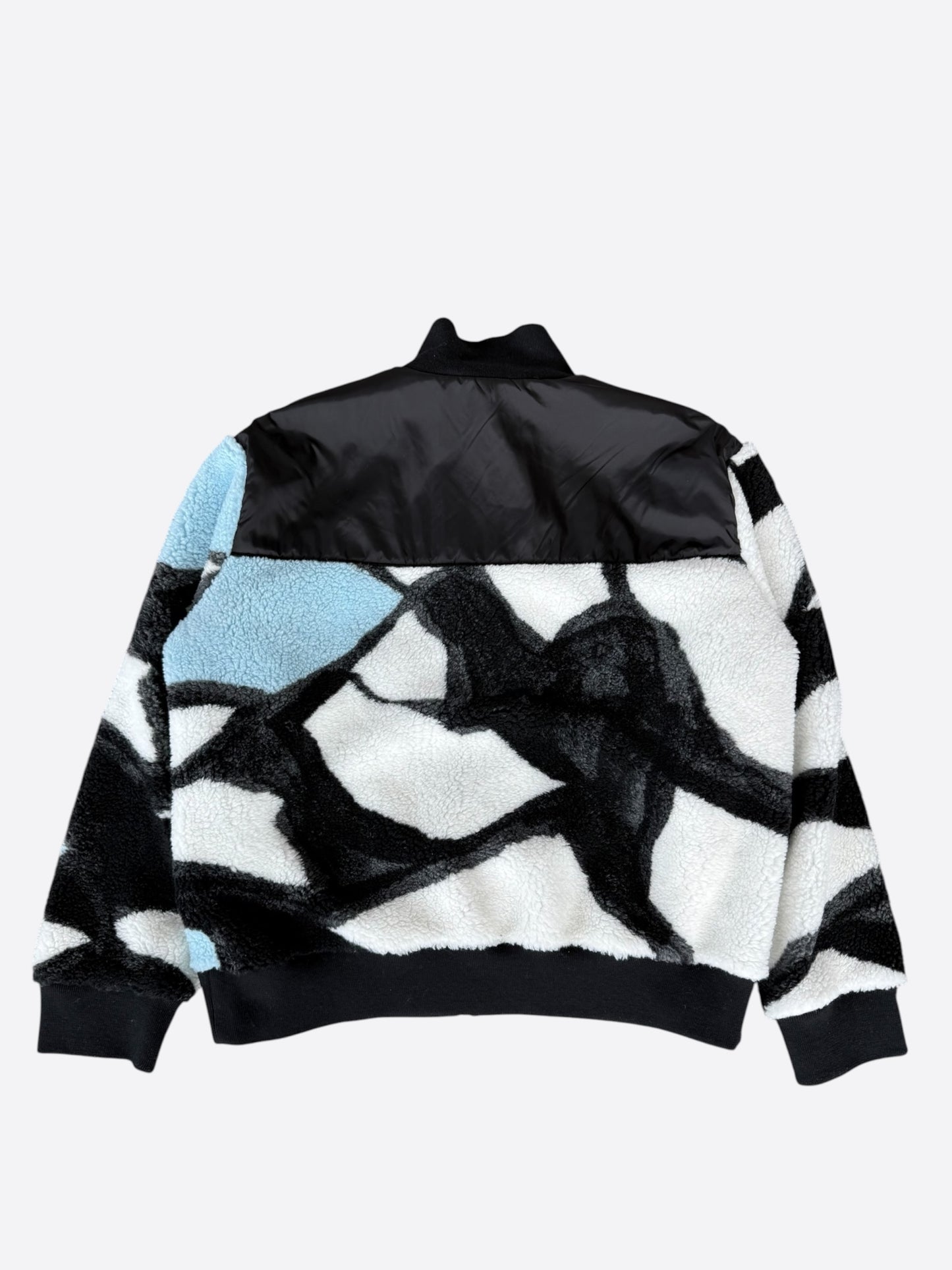 Louis Vuitton Black, Blue & White Logo Fleece Jacket