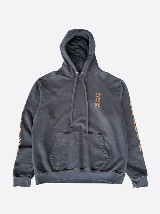 Chrome Hearts Black & Bronze Script Logo Hoodie