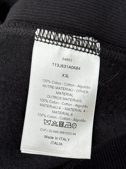 Dior Black Oblique Towel Hoodie