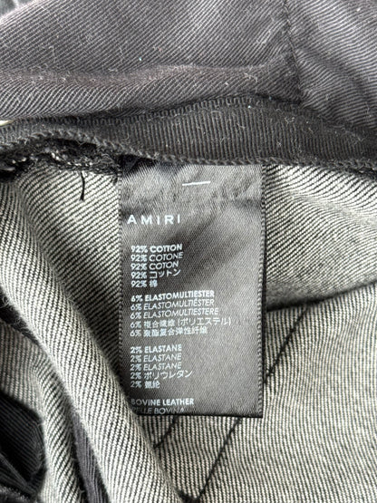 Amiri Storm Grey & Blue Patch MX1 Jeans