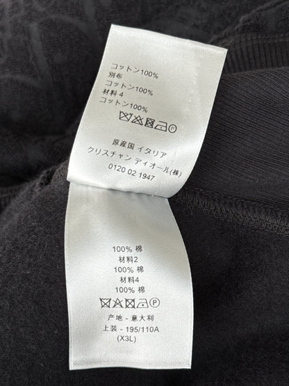 Dior Black Oblique Towel Hoodie
