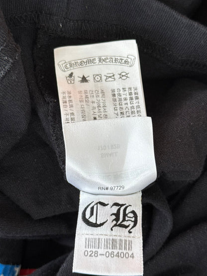 Chrome Hearts Matty Boy Black USA Flag Script Logo Longsleeve T-Shirt