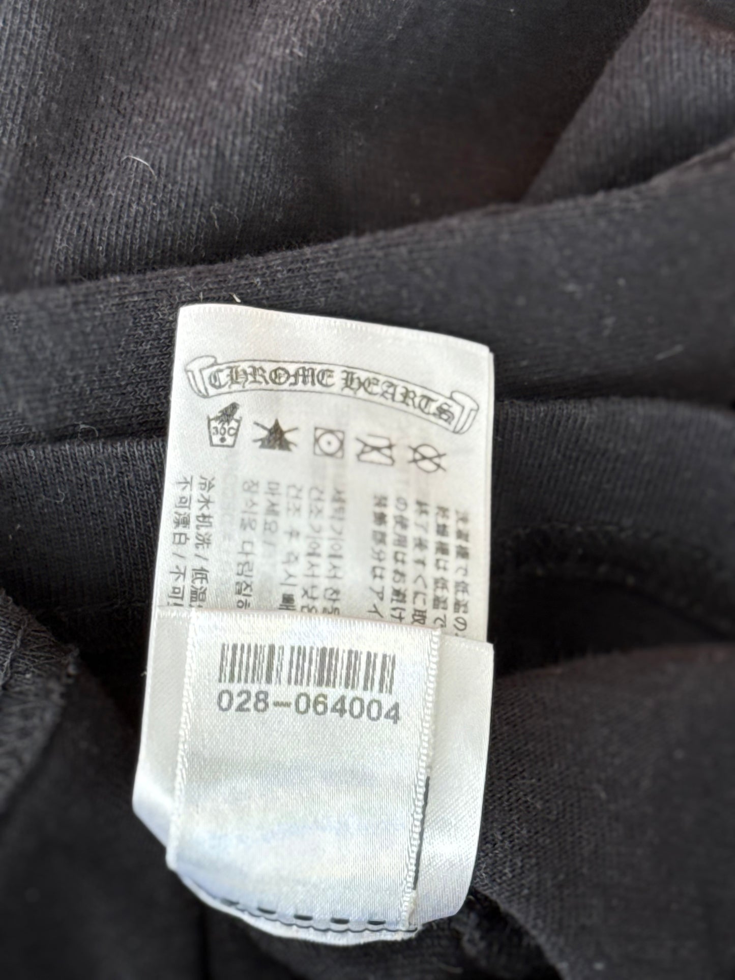 Chrome Hearts Matty Boy Black USA Flag Script Logo Longsleeve T-Shirt
