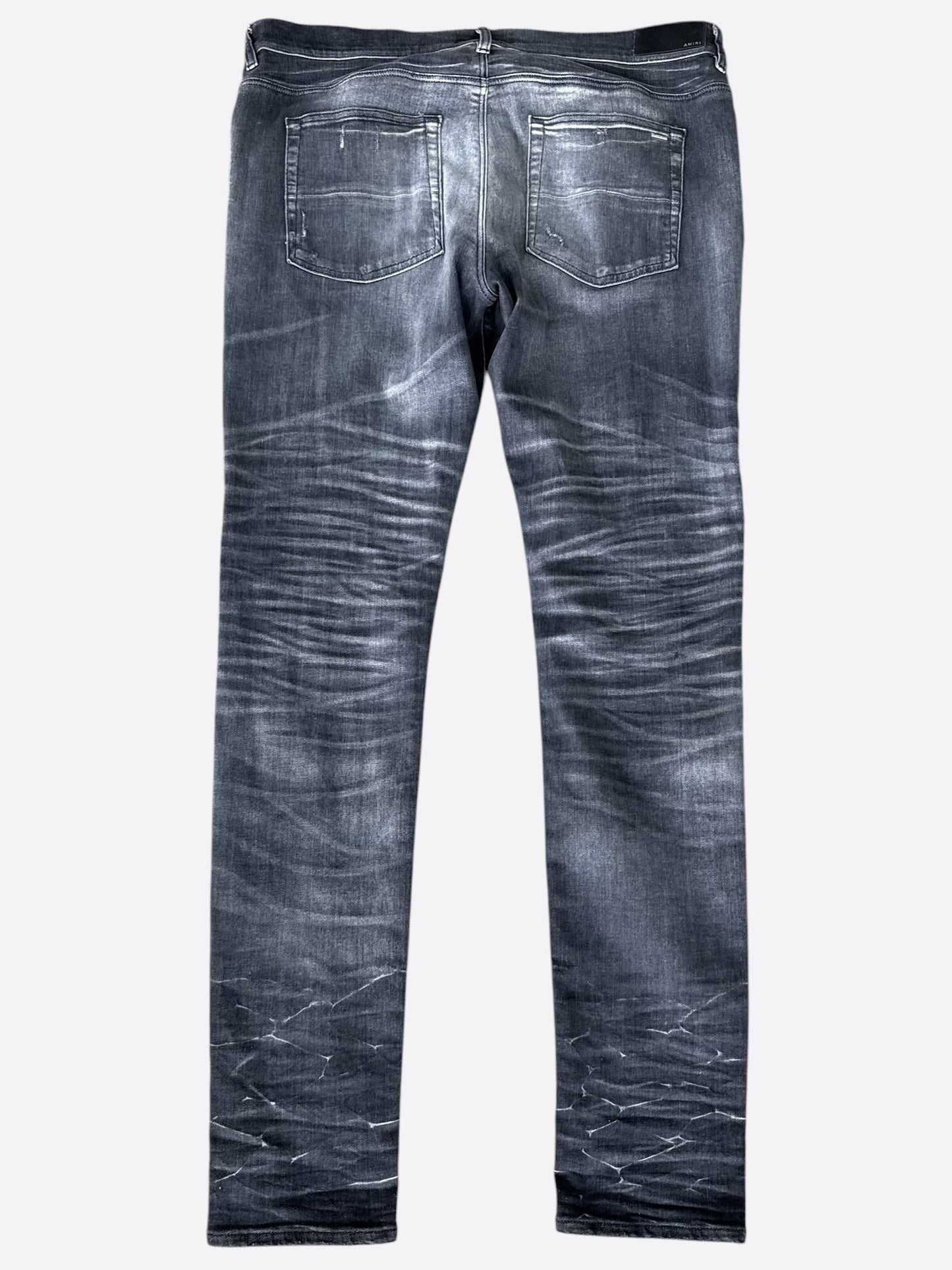 Amiri Storm Grey & Blue Patch MX1 Jeans