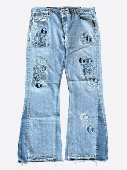 Gallery Dept Indigo Repaired G Patch La Flare Jeans