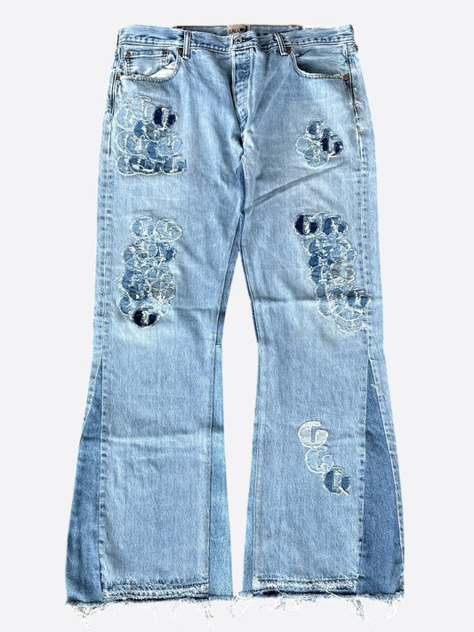 Gallery Dept Indigo Repaired G Patch La Flare Jeans