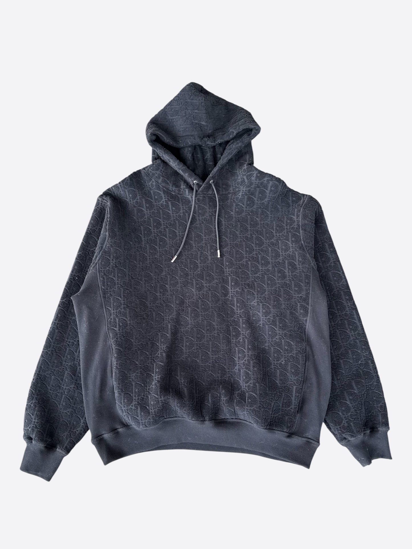 Dior Black Oblique Towel Hoodie