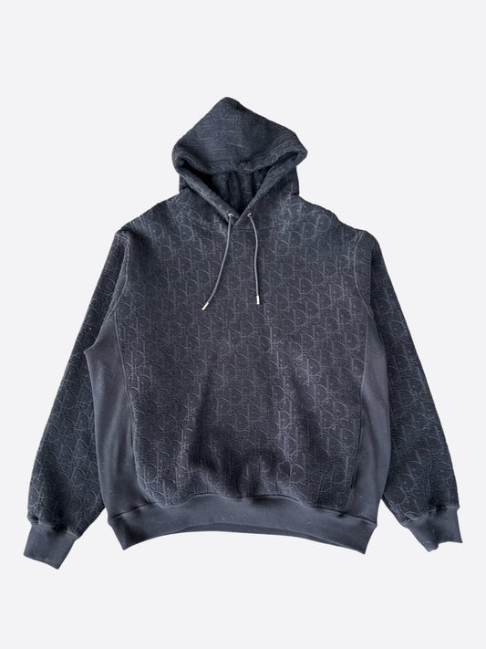 Dior Black Oblique Towel Hoodie
