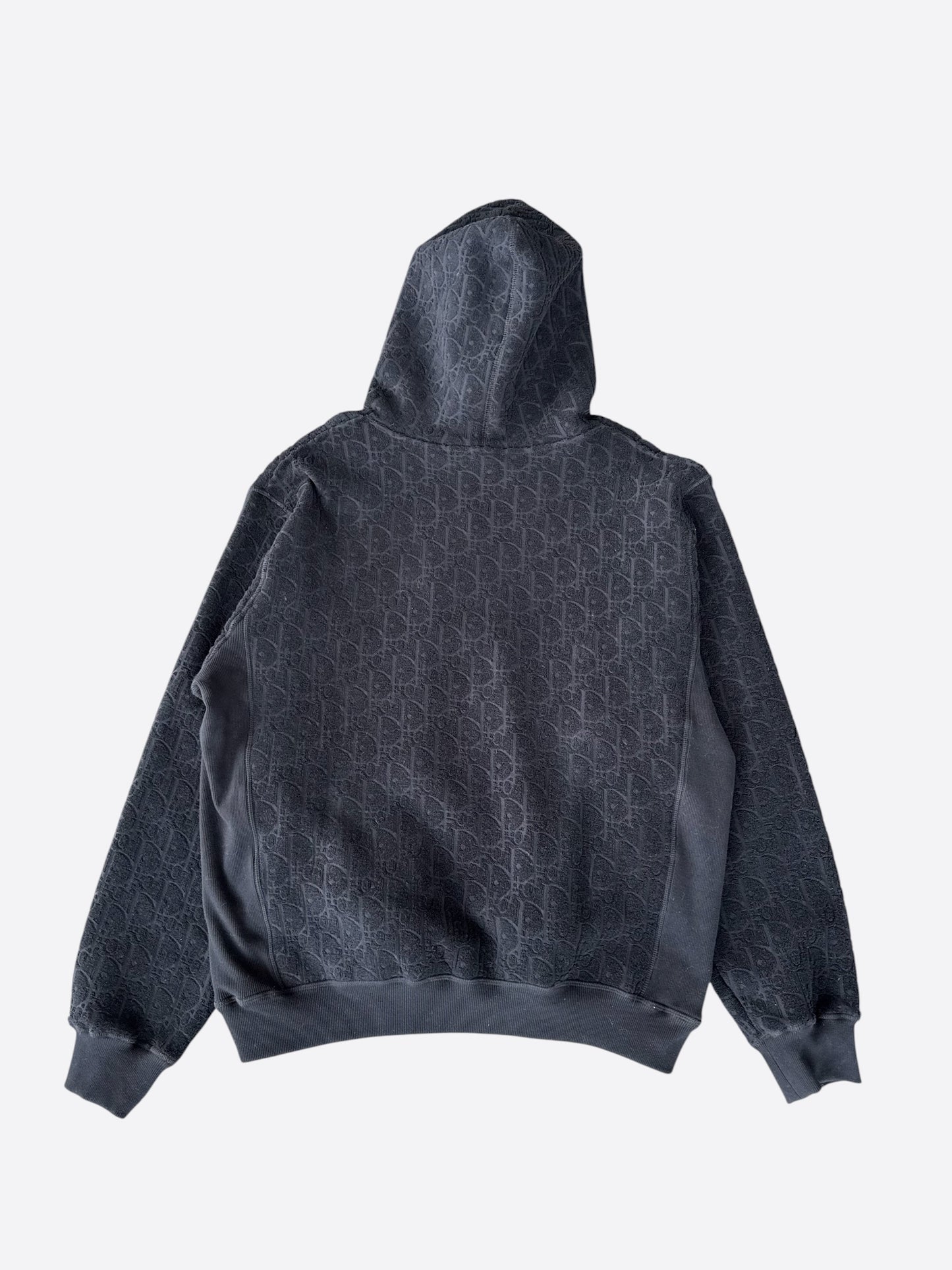 Dior Black Oblique Towel Hoodie