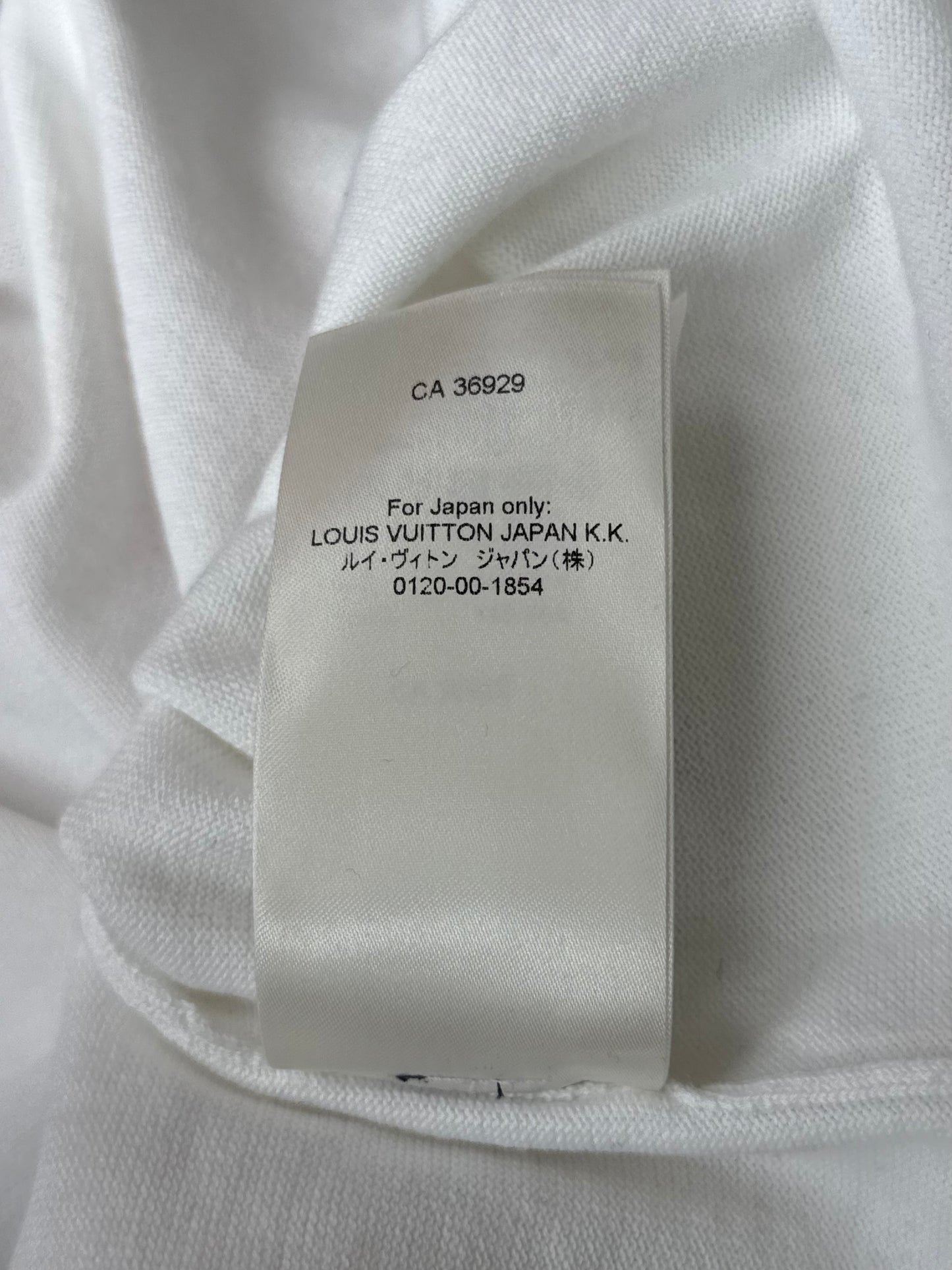 Louis Vuitton White & Pink Flower Logo Intarsia T-Shirt