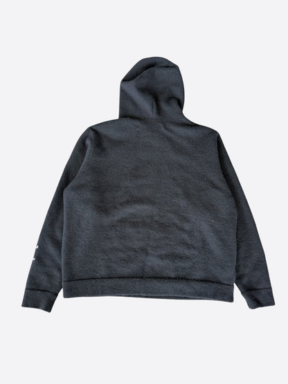 Chrome Hearts Black & White Embroidered Logo Cashmere Hoodie