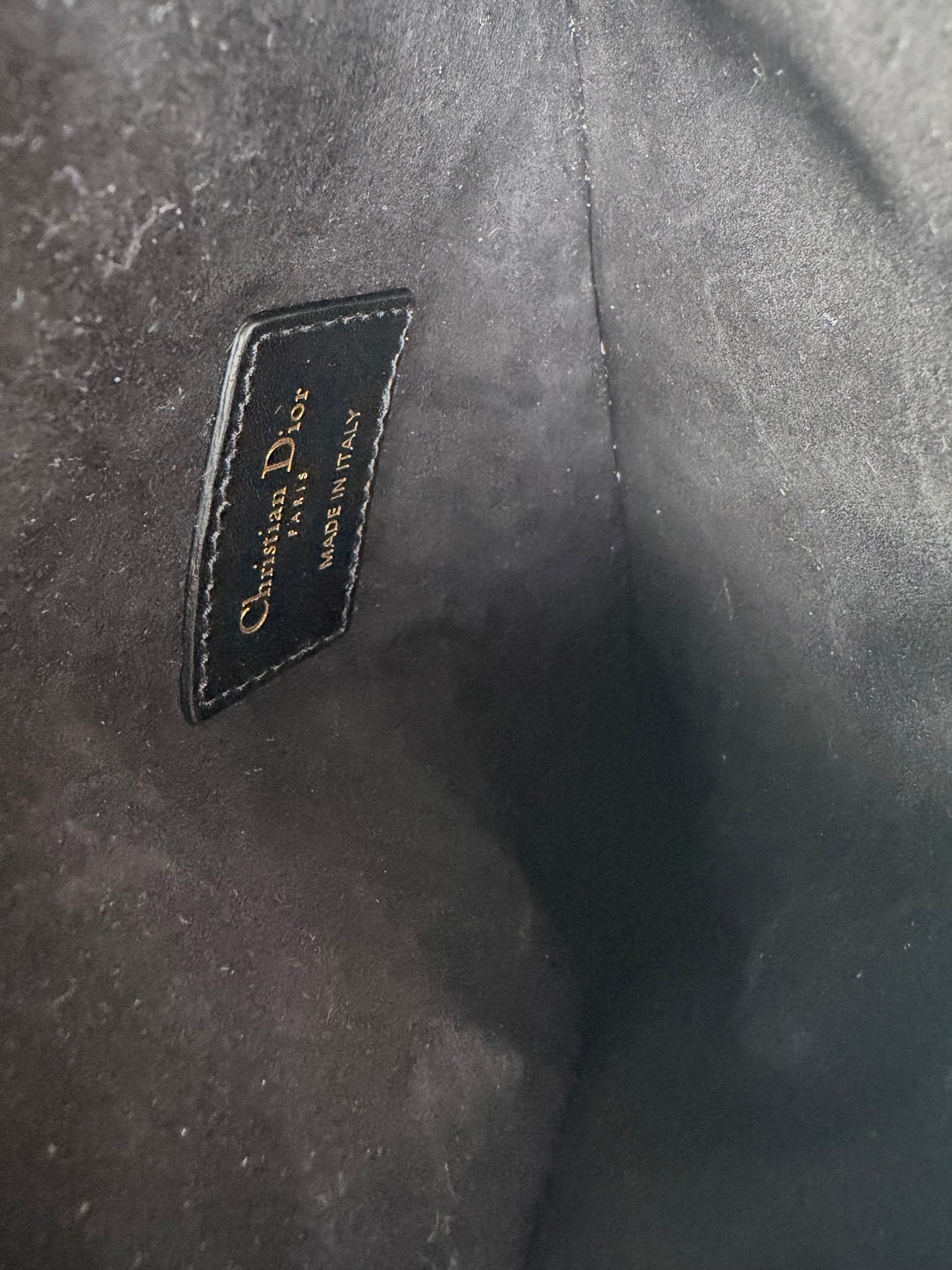 Dior Black Leather Saddle Belt Bag