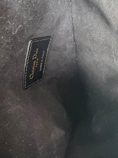 Dior Black Leather Saddle Belt Bag