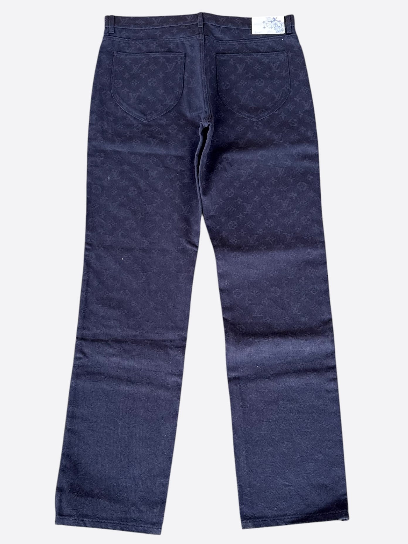 Louis Vuitton Navy Monogram Watercolor Jeans