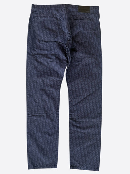 Dior Dark Blue Oblique Jeans