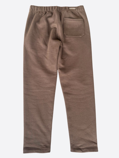 Chrome Hearts Brown & White Embroidered Slo Ride Sweatpants