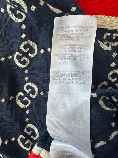 Gucci Navy & White GG Monogram Jacquard Shorts