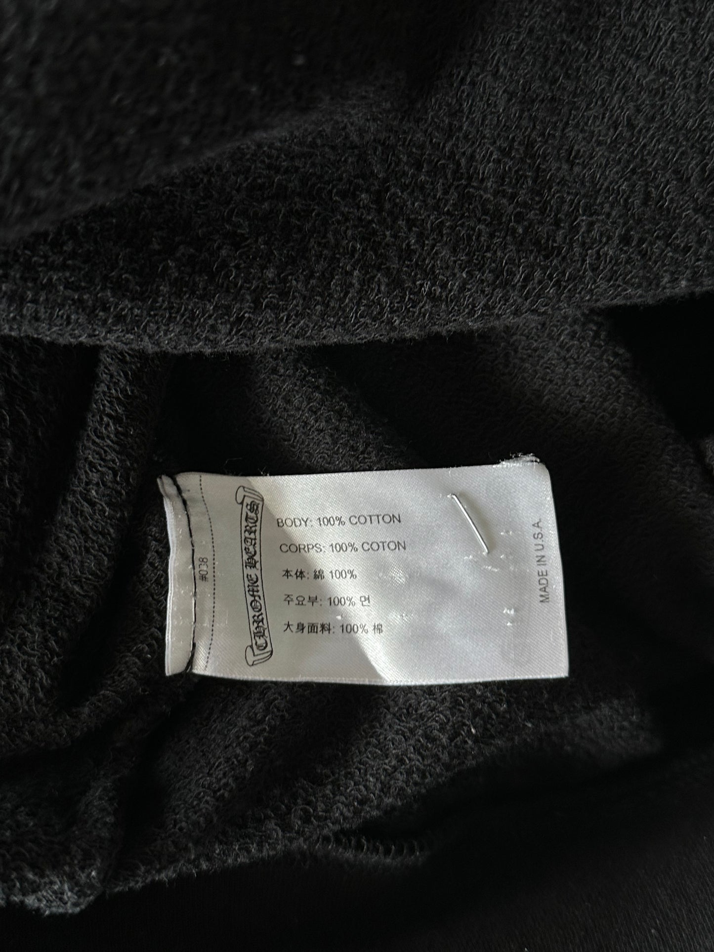 Chrome Hearts Black Matty Boy Stay Fast Hoodie