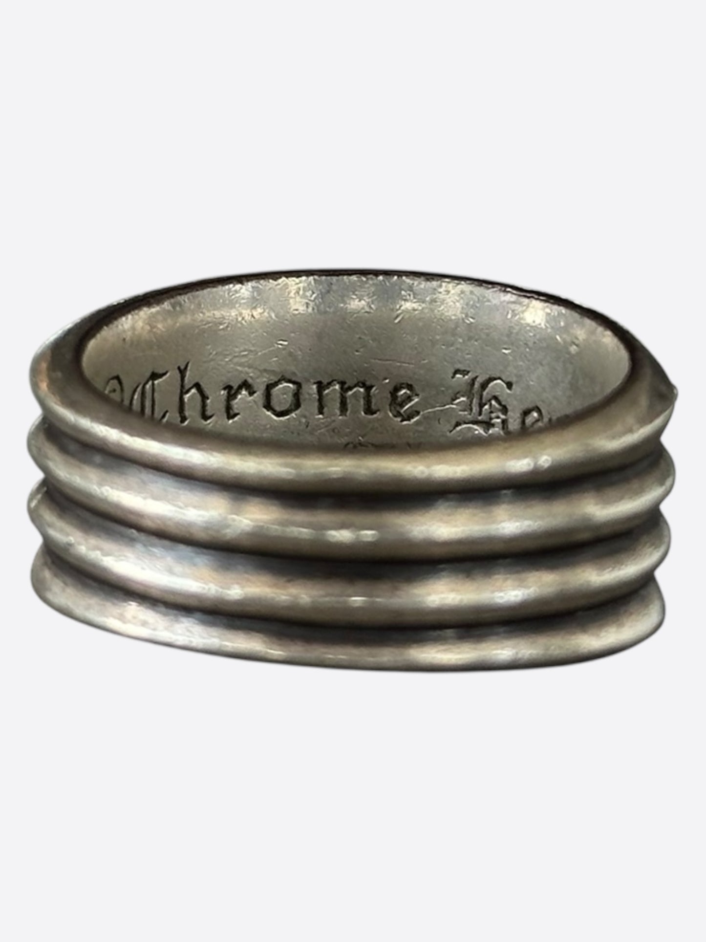 Chrome Hearts Silver & Diamond Dagger Ring