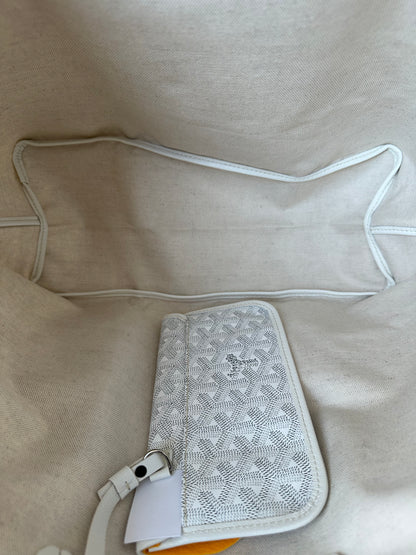 Goyard White St. Louis Tote Bag