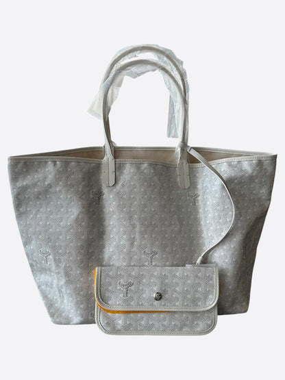Goyard White St. Louis Tote Bag