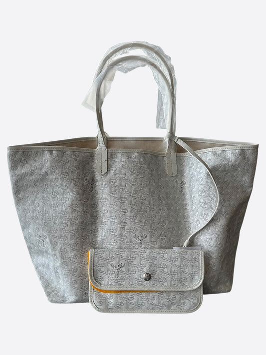Goyard White St. Louis Tote Bag