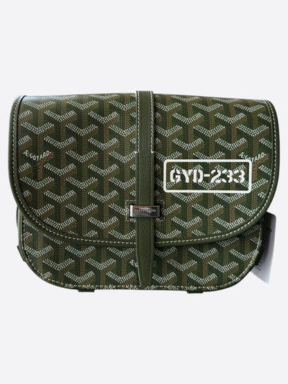 Goyard Khaki Belvedere Messenger Bag