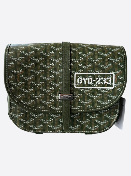 Goyard Khaki Belvedere Messenger Bag