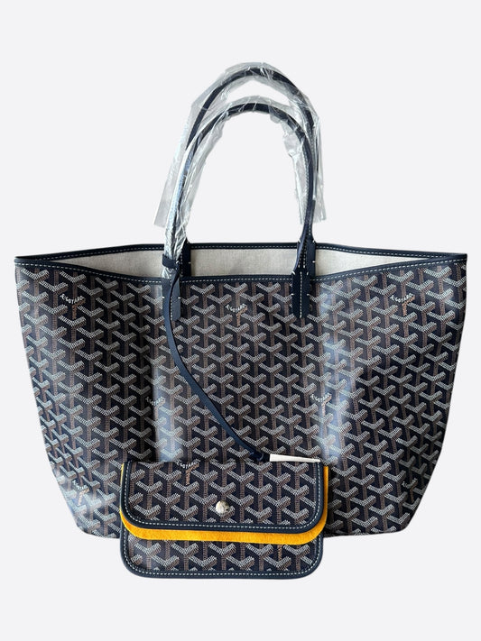 Goyard Navy St. Louis Tote Bag