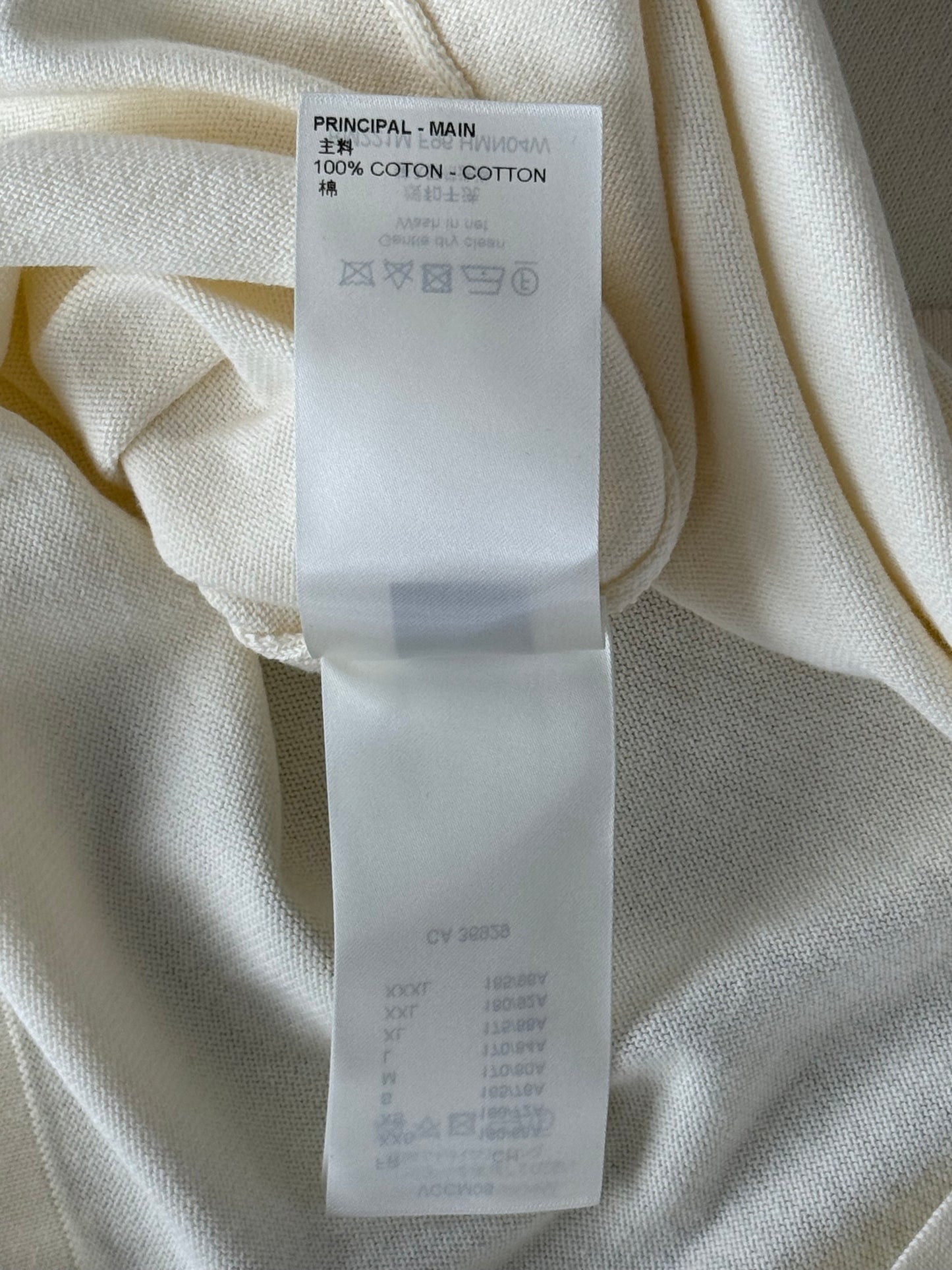 Louis Vuitton Nigo Cream Duck Logo Intarsia T-Shirt