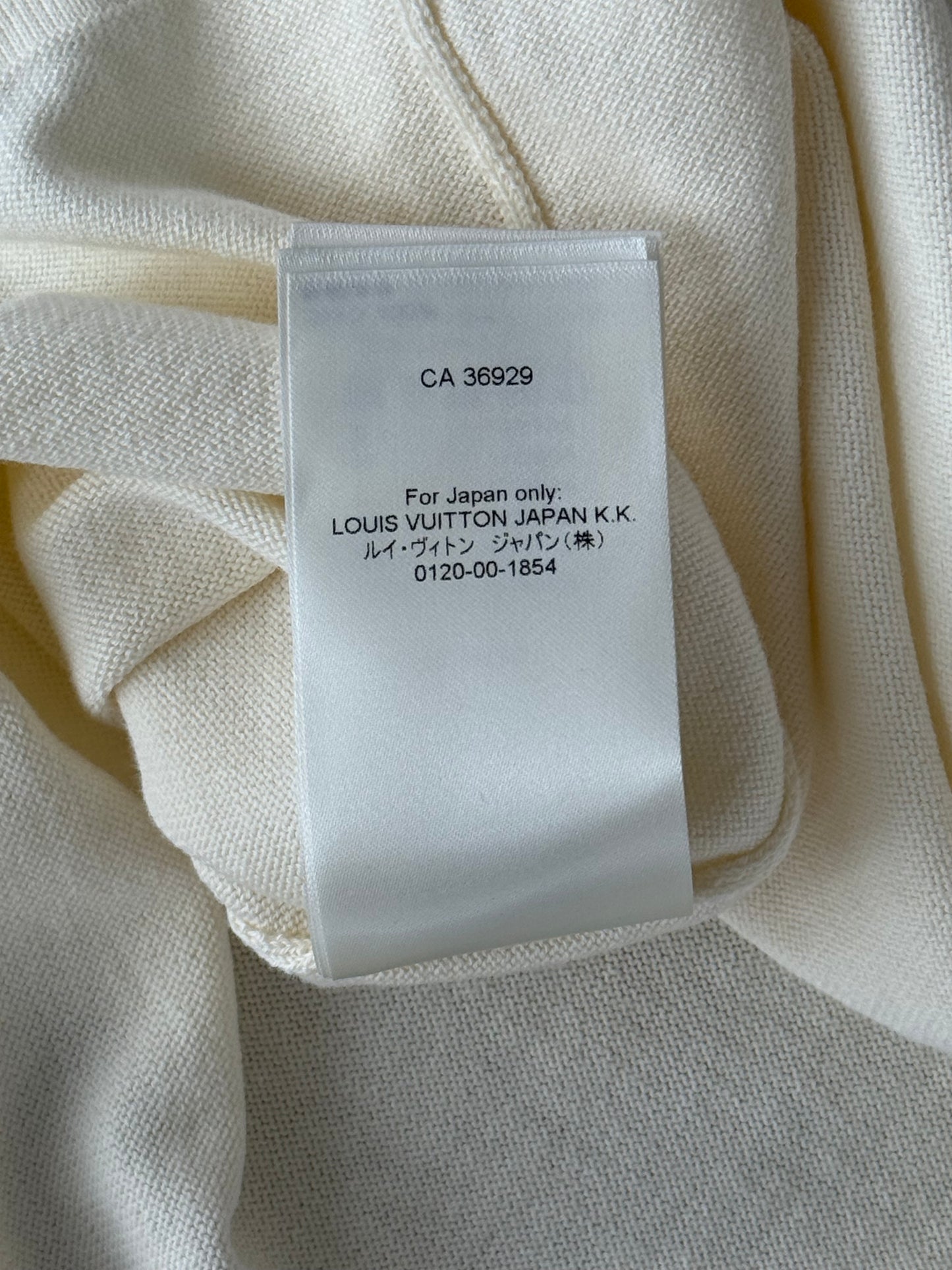 Louis Vuitton Nigo Cream Duck Logo Intarsia T-Shirt