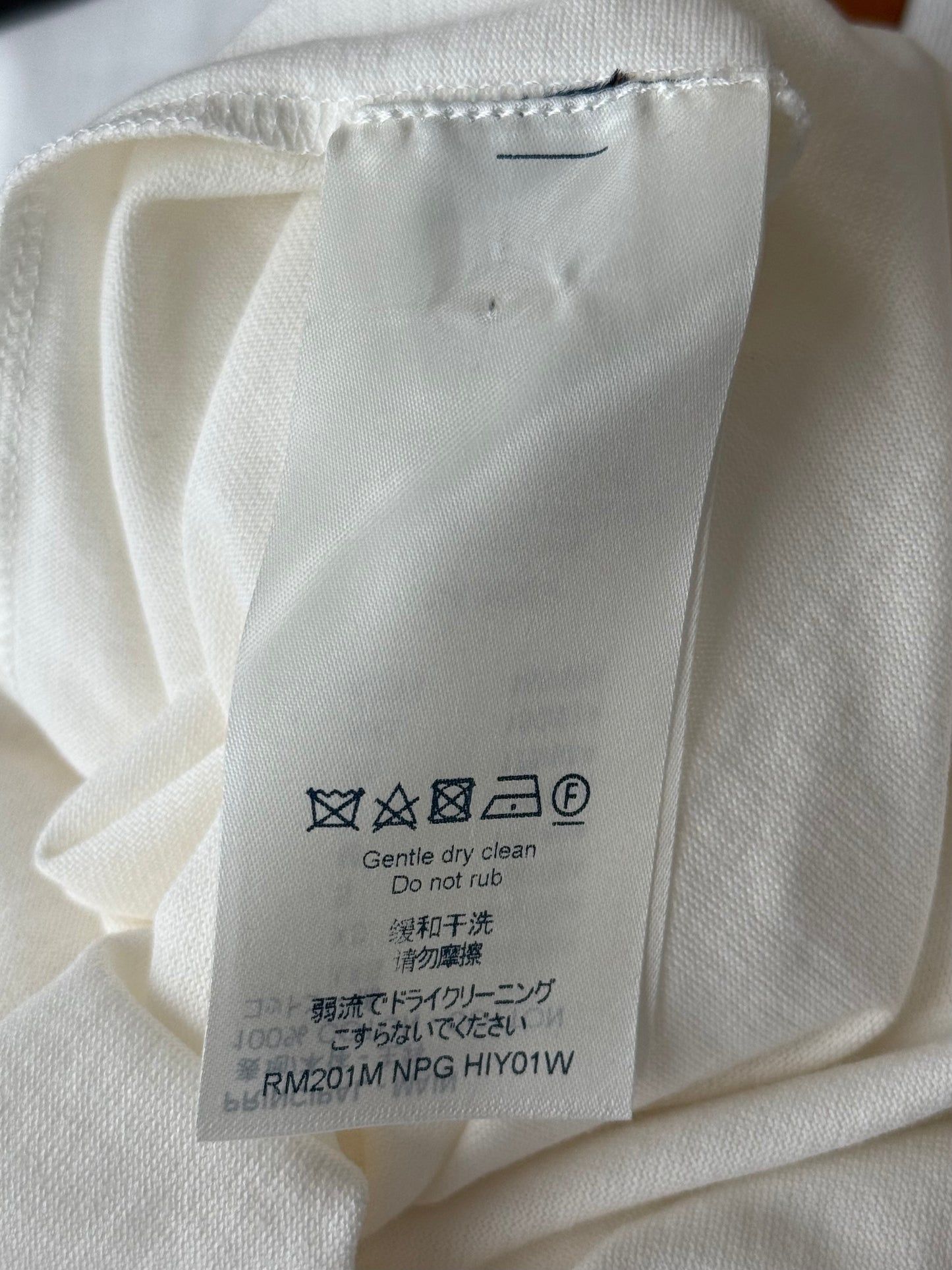 Louis Vuitton White & Blue Chain Logo Intarsia T-Shirt