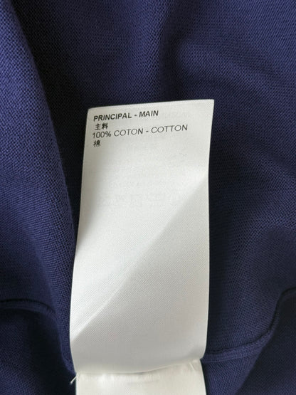 Louis Vuitton Blue & White Script Logo Intarsia T-Shirt