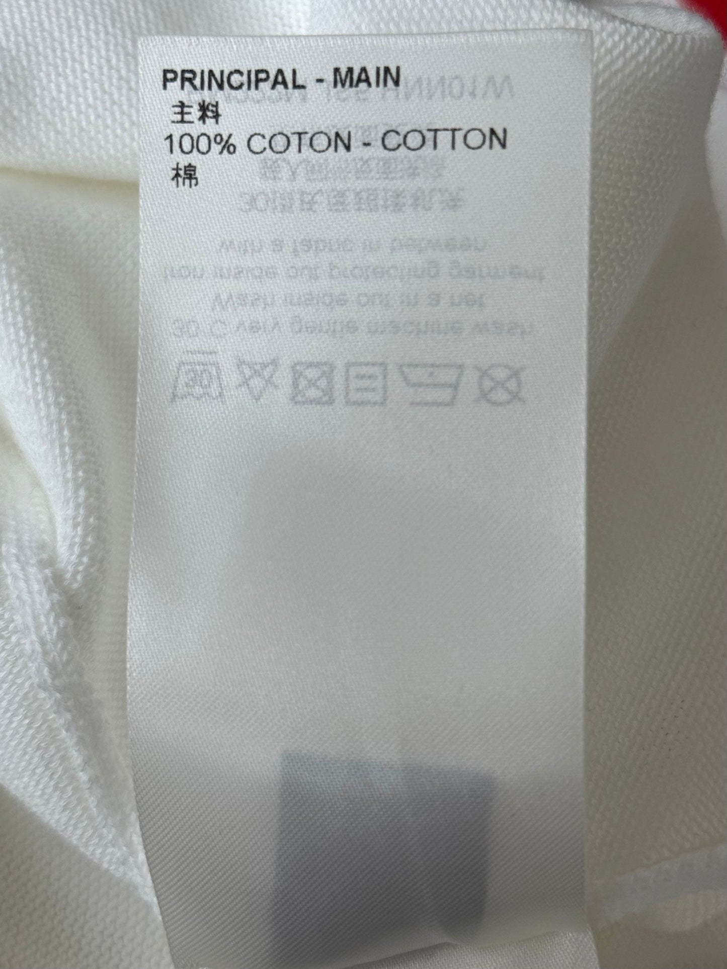 Louis Vuitton White Barcode Logo T-Shirt